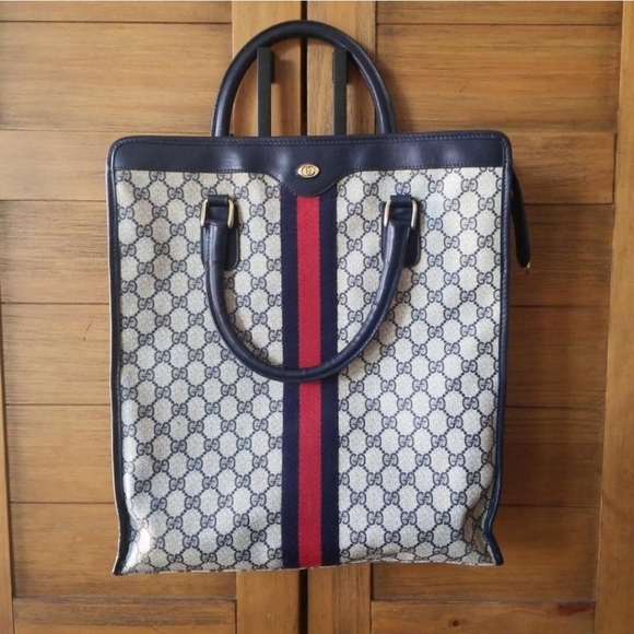 Authentic Vintage Gucci Shopper Tote - Picture 3 of 12